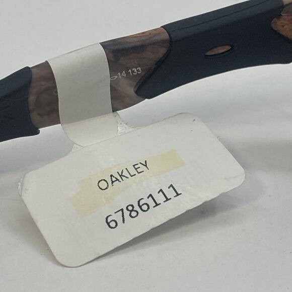 Oakley Flak Jacket Woodland Camo XLJ W/ VR28 Black Iridium Lenses Sunglasses (C) - Picture 4 of 7